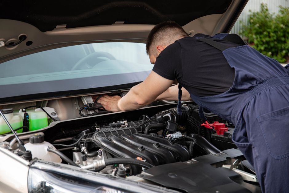 Professional car detailing service demonstration